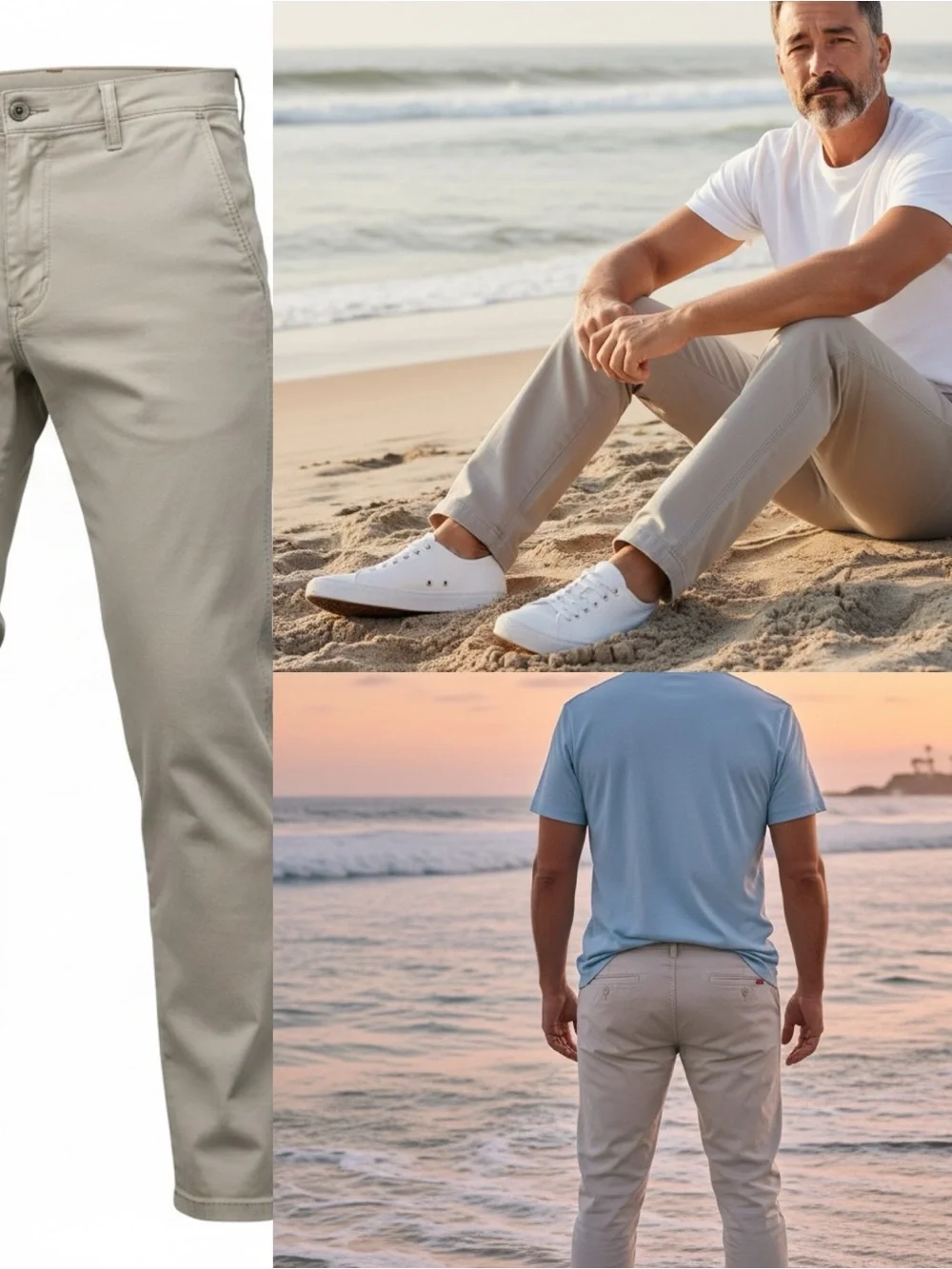 Levi’s XX Chino Khaki Pants Men’s Standard Taper Sz. 34 Casual Stretch Pre-Owned